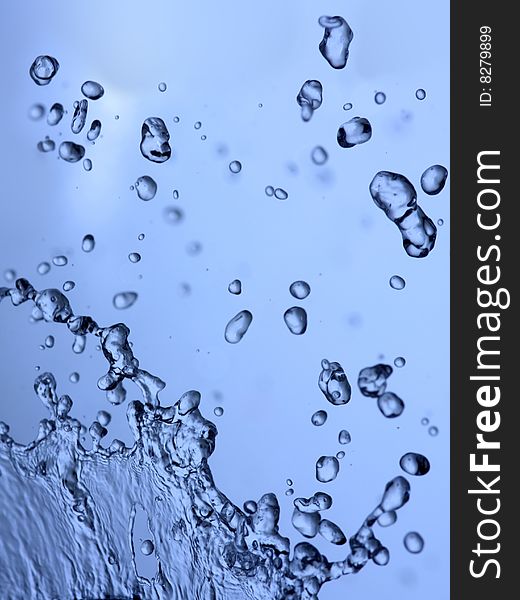 Close-up of water in motion. Close-up of water in motion