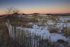 Snowy Sand Dunes At Sunrise Stock Image Snowy Sand Dunes At Sunrise Stock Image