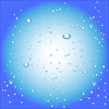 Blue Background With Bubbles Stock Photography