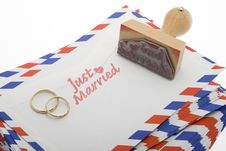 Just Married Royalty Free Stock Images Just Married Royalty Free Stock Images
