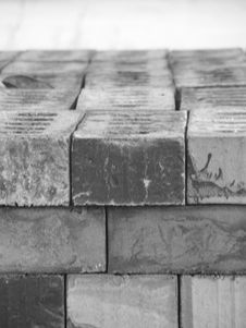 Black And White Bricks Royalty Free Stock Photo Black And White Bricks Royalty Free Stock Photo