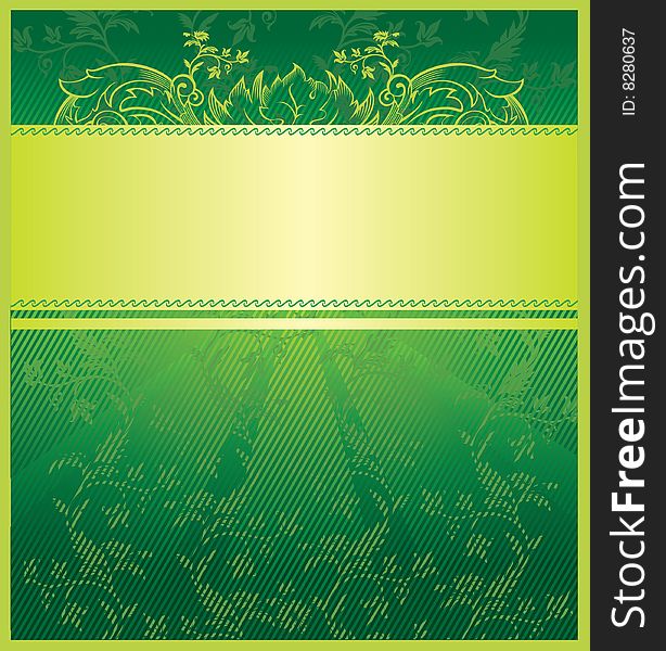 Green summer background, vector illustration. Green summer background, vector illustration