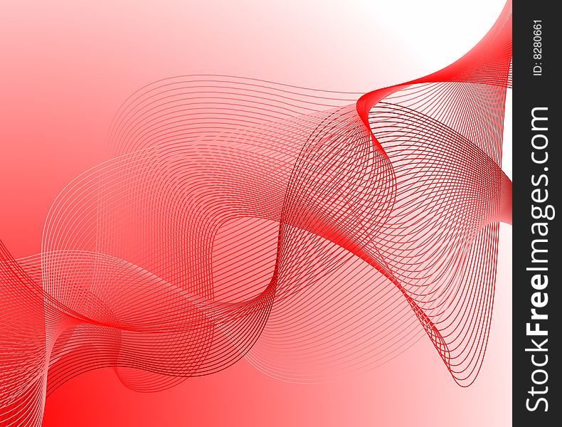 Red abstract background, vector illustration