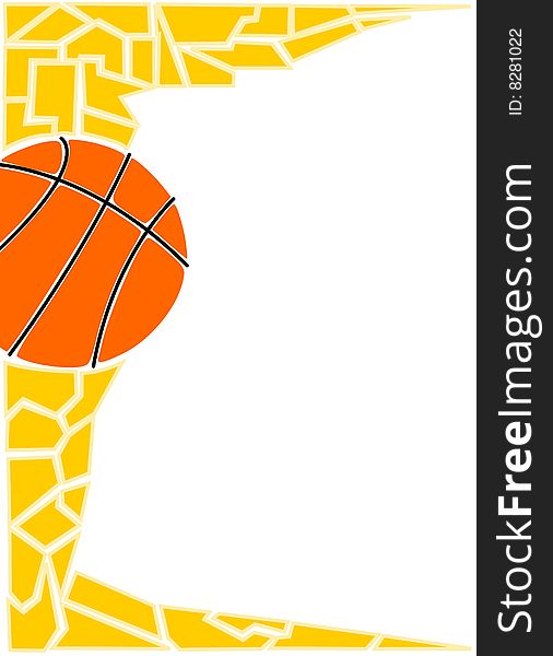 An illustration of a basket ball