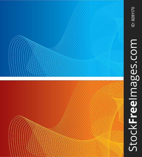 Abstract blue and red background, vector illustration. Abstract blue and red background, vector illustration