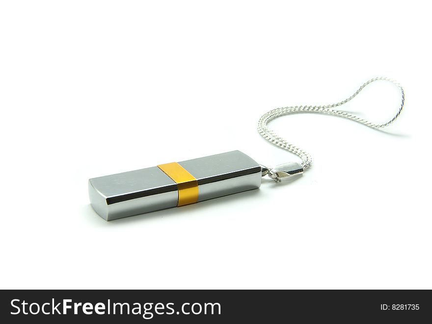 Flash drive  isolated on white background