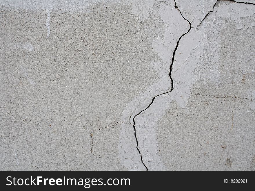 Cracked wall background or texture