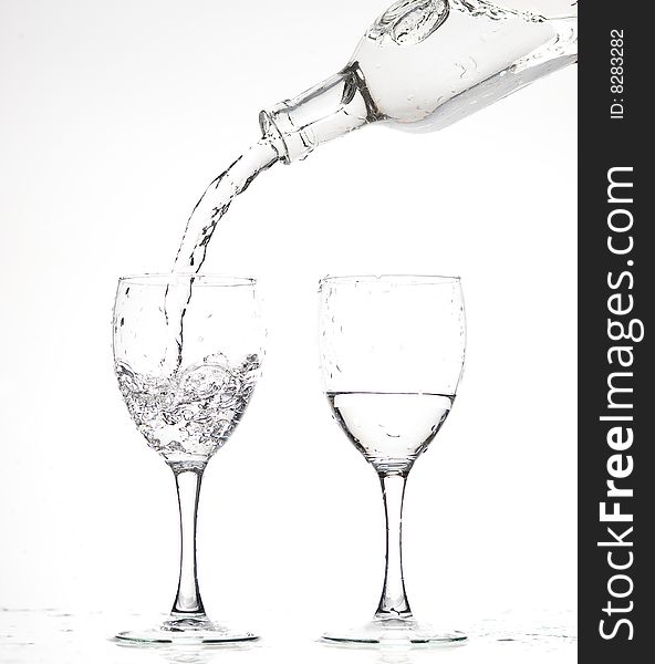 Glasses with water