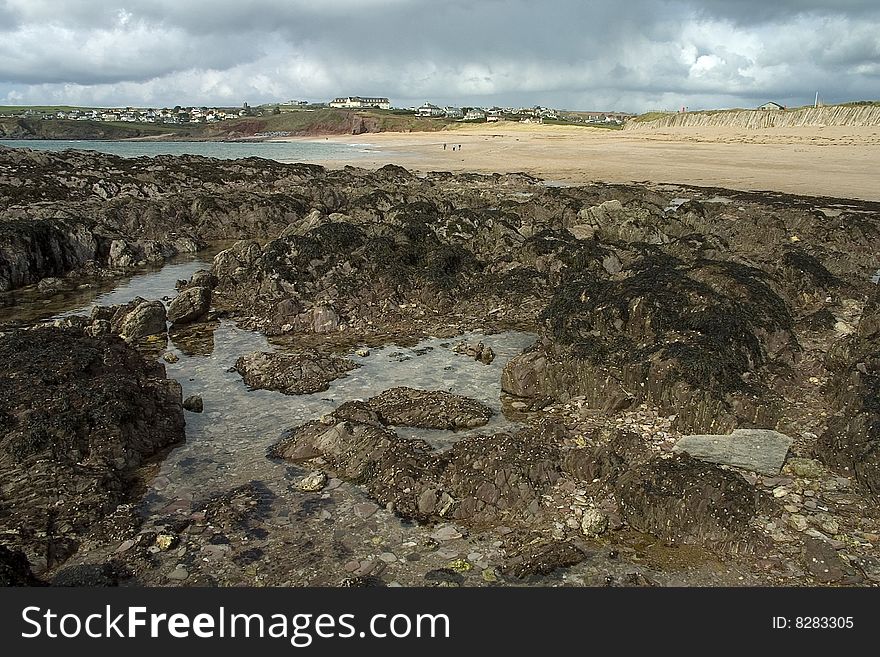 A Beach on the Devon Coastline, England