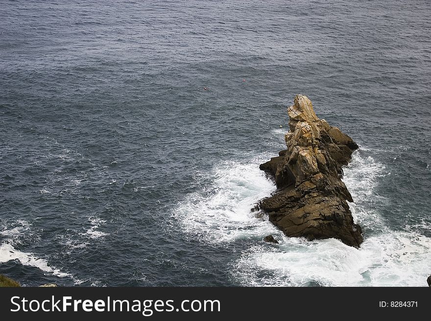 A promontory in Brittany, France. A promontory in Brittany, France