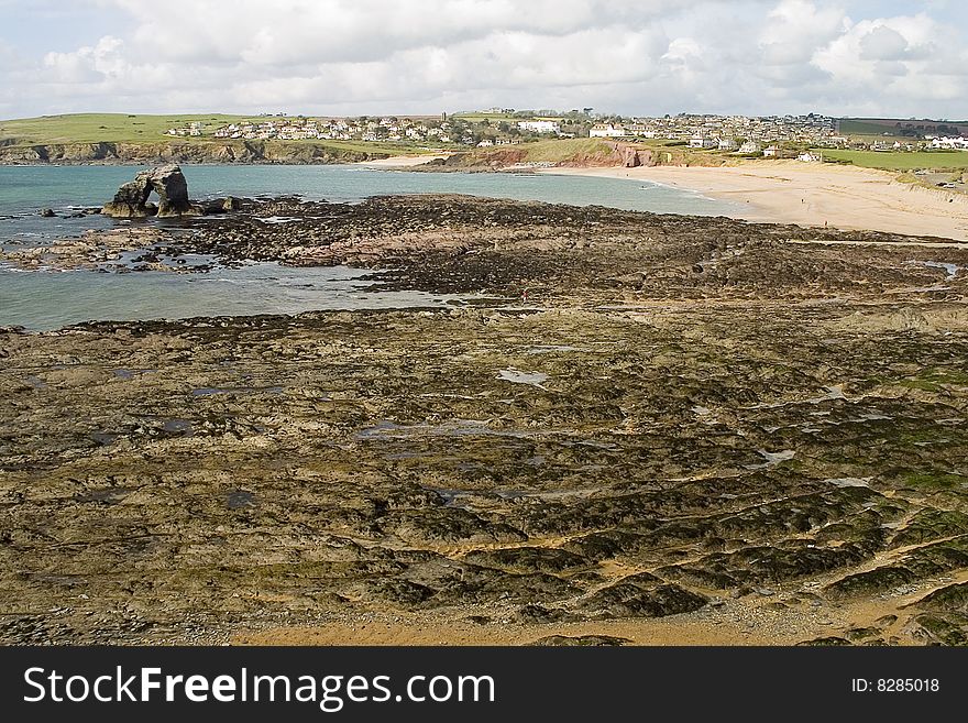 An Idyllic Devon beach, England UK