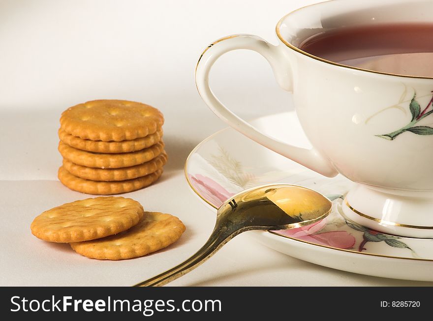 Cup Of Tea And Crackers