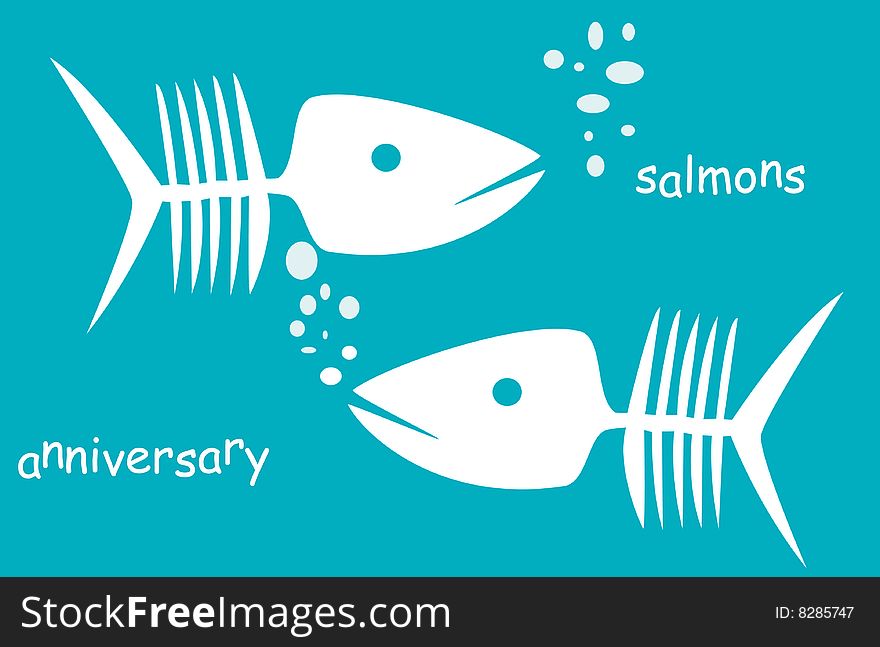 Salmons representation in this graphic illustration.