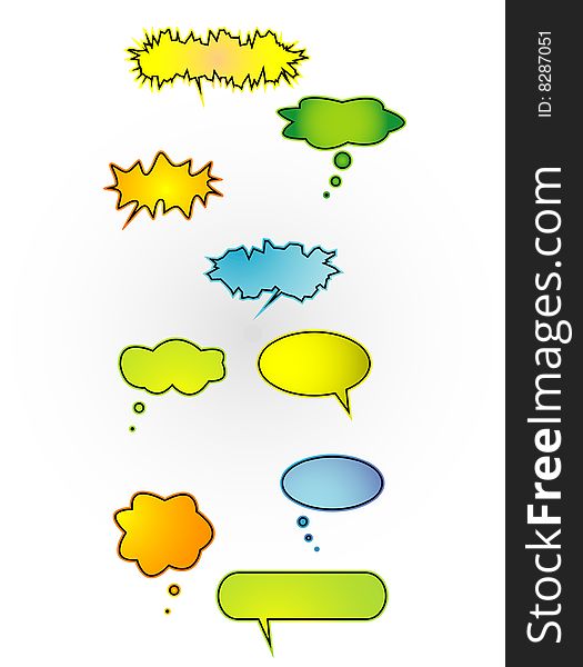 Vector illustration of dialog bubbles