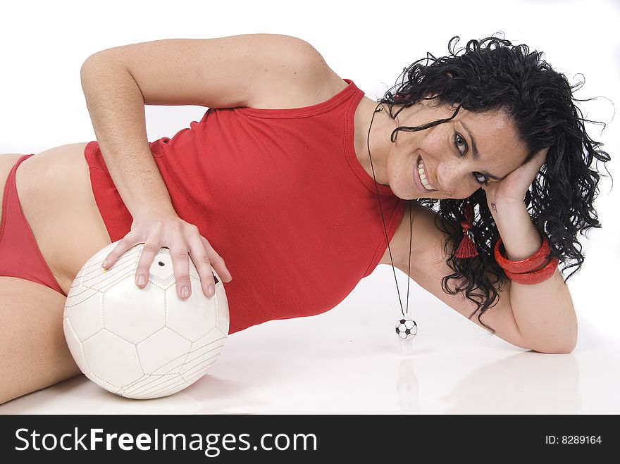 Sexy soccer or football player, coach or referee