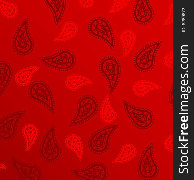 Cucumber red pattern for background. Vector.