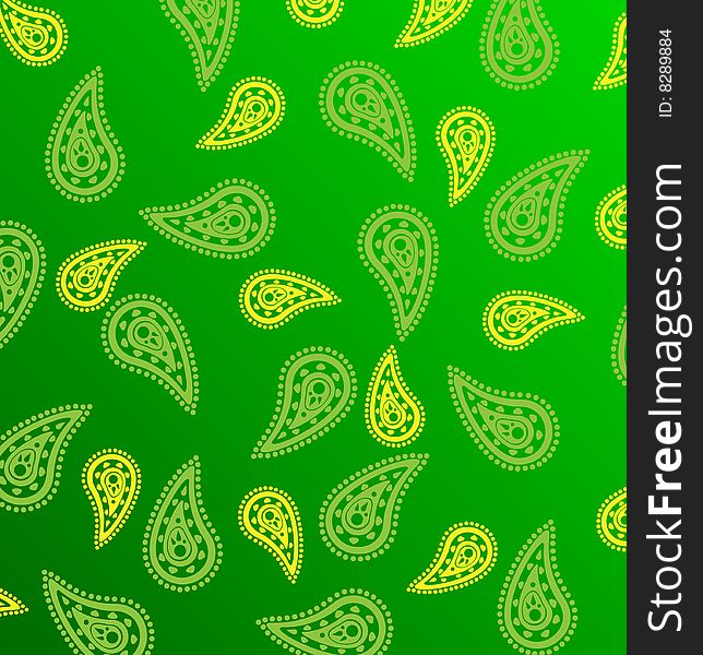 Cucumber green pattern for background. Vector.