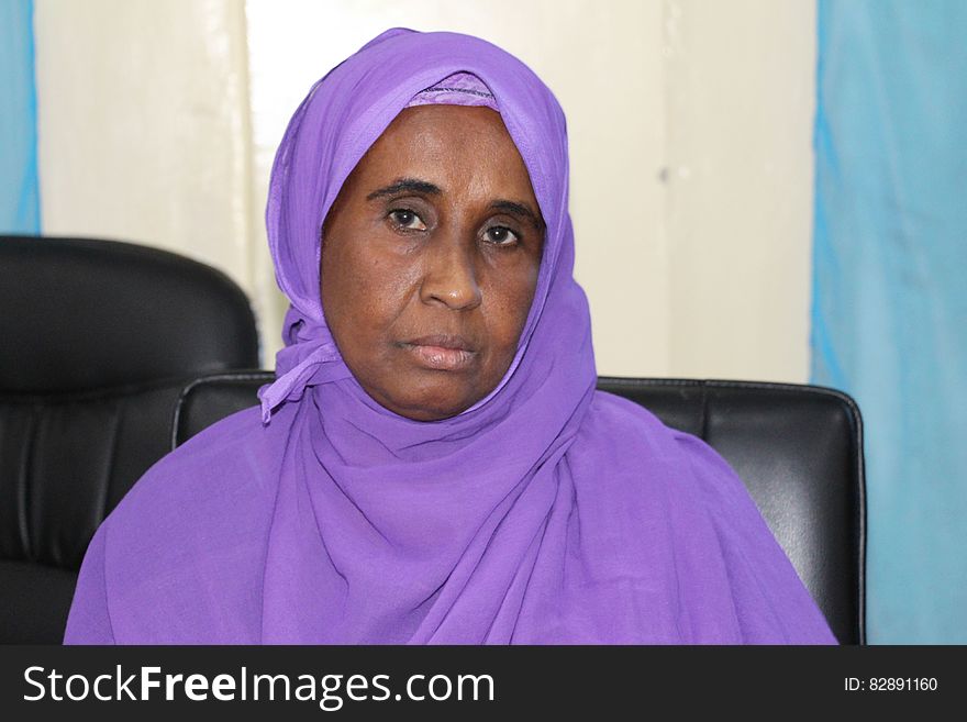 Amina Sheikh Osman, an MP-elect from South West State at the polling center during the electoral process to choose members of the Lower House of the Somali federal Parliament in Baidoa, Somalia on November 24, 2016. AMISOM Photo / Sabir Olad. Amina Sheikh Osman, an MP-elect from South West State at the polling center during the electoral process to choose members of the Lower House of the Somali federal Parliament in Baidoa, Somalia on November 24, 2016. AMISOM Photo / Sabir Olad