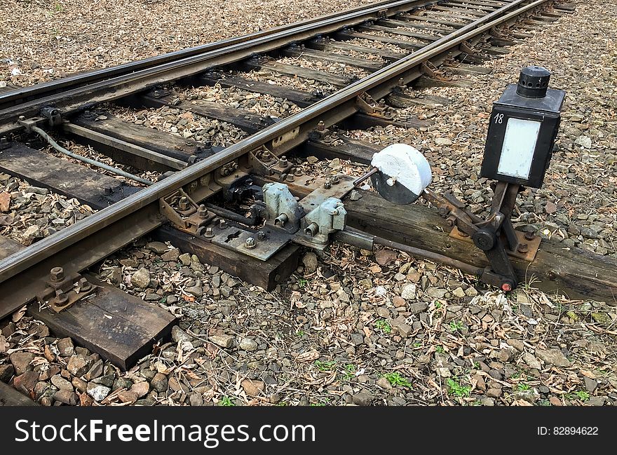 Hand-operated Railroad Switch