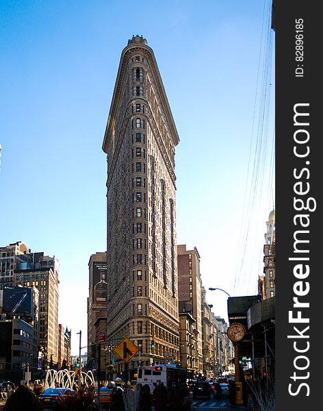 Flatiron Building at 175 Fifth Avenue in the borough of Manhattan, New York City.