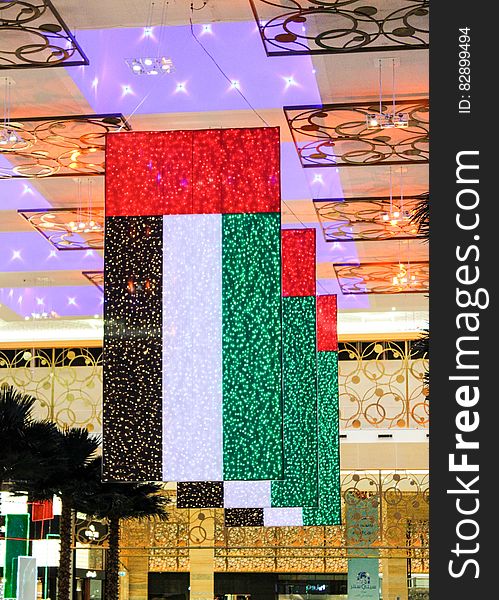 UAE Flag At Mardib City Center