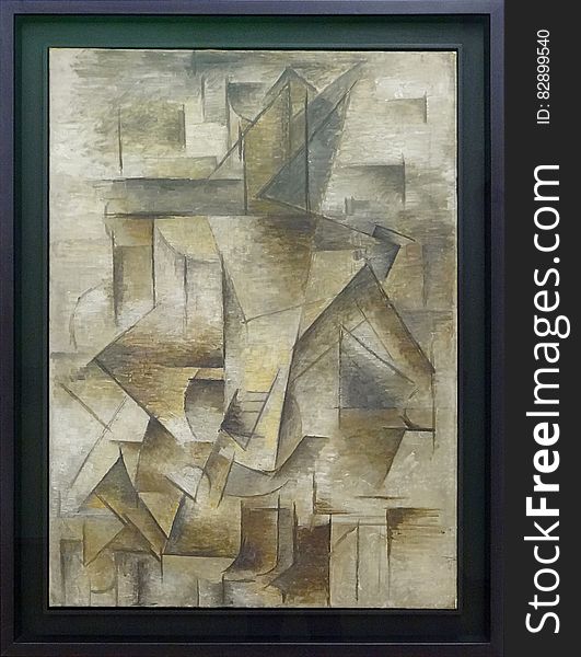 &x22;Le Guitariste&x22;, Pablo Picasso, Ã©tÃ© 1910. Centre Pompidou, Paris.
