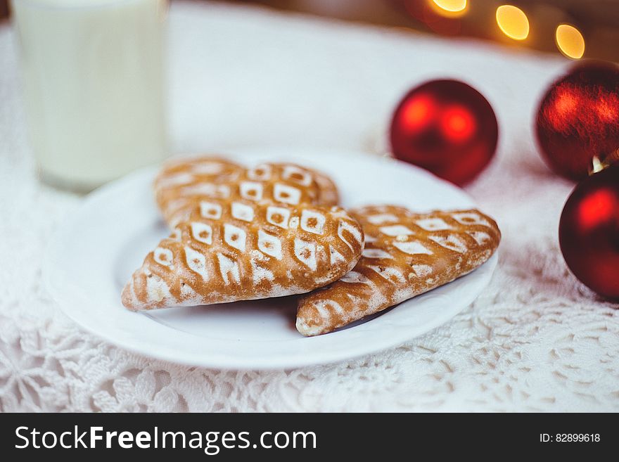 Gingerbread Cookies And Milk