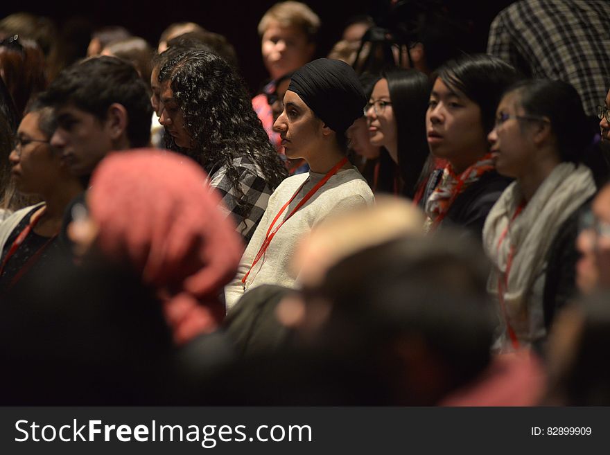 Audience member attending TEDxYouth 2016 conference. Audience member attending TEDxYouth 2016 conference.