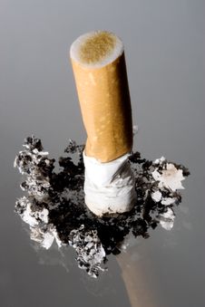Cigarette Stub Stock Photo