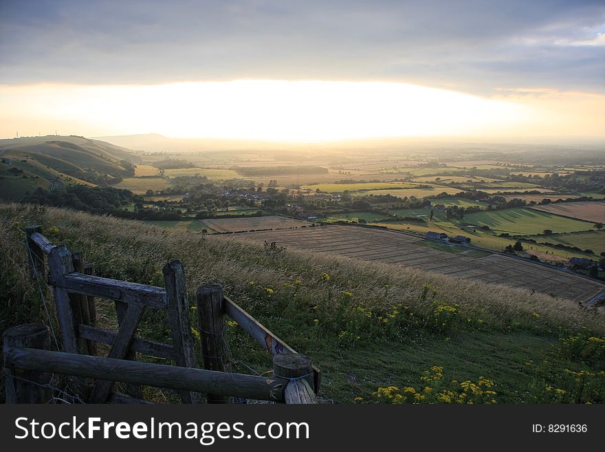 This photo was taken shortly before sunset at Devil's Dyke near brighton. This photo was taken shortly before sunset at Devil's Dyke near brighton