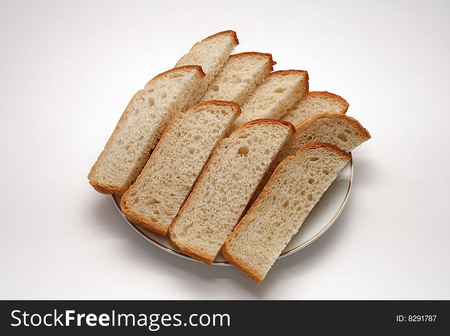 Bread slice on isolated background. Bread slice on isolated background.