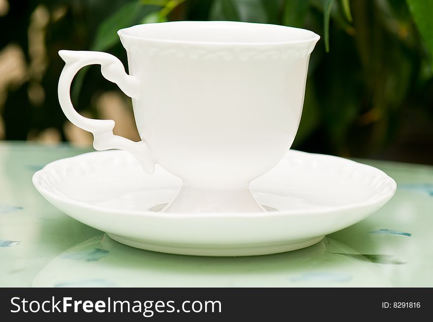 Cup of tea on the table