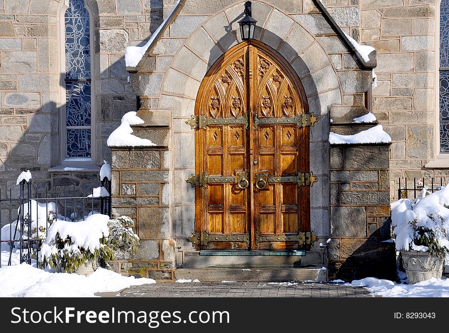 Beautiful Door  from historical Church. Beautiful Door  from historical Church
