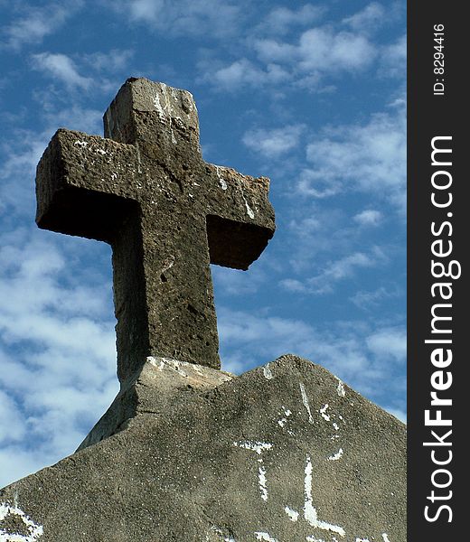 This cross is part of an old church inside a fort at Diu, India. This cross is part of an old church inside a fort at Diu, India