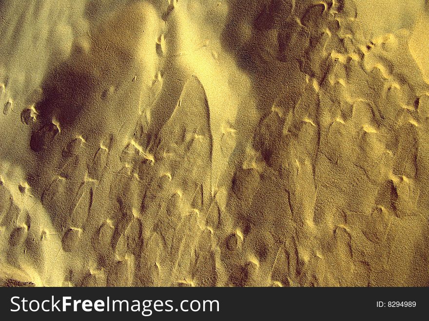 Wind patterns in de the sand dunes