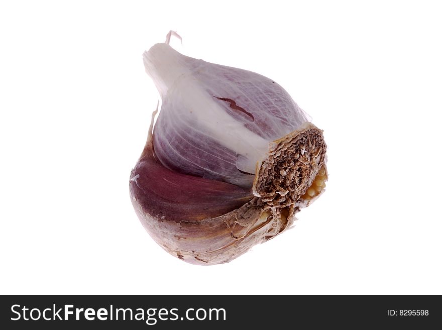 Close up of garlic bulb, isolated on white background. Close up of garlic bulb, isolated on white background