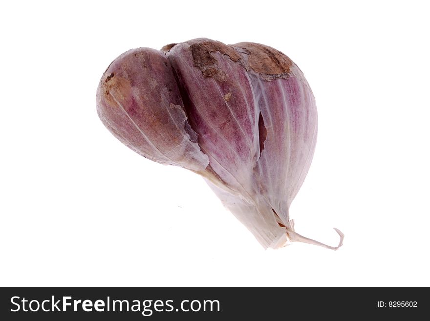 Close up of garlic bulb, isolated on white background. Close up of garlic bulb, isolated on white background