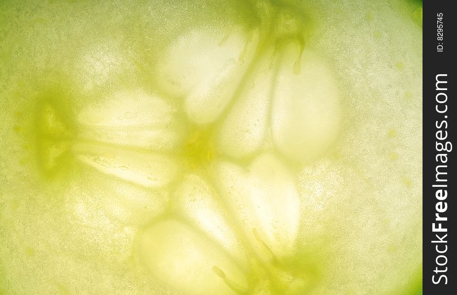 Close up of Cucumber slice
