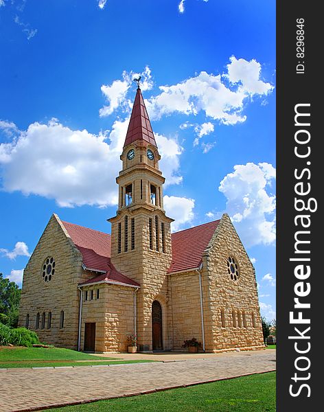 A beautiful small church in the countyside in South Africa. A beautiful small church in the countyside in South Africa.