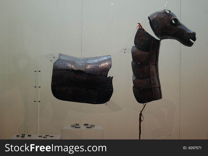 Horse armor was found in Marquis Yi's tomb. Horse armor was found in Marquis Yi's tomb