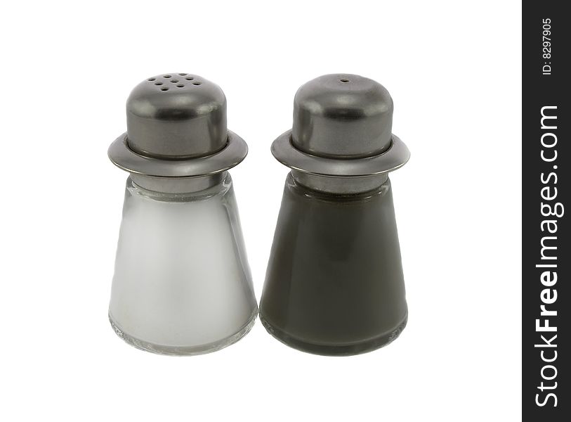 Salt & Pepper Shaker isolated over white background