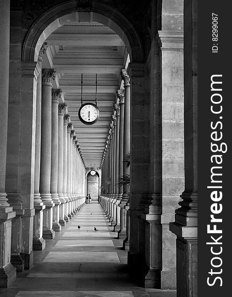 Colonnade in Prague, Czech rep.