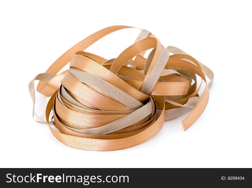 These are gold and silver silk bands.