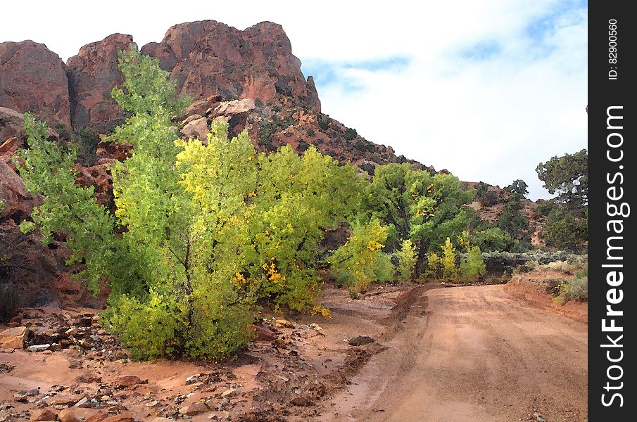 CAPITOL REEF NATIONAL PARK Area, GARFIELD CO, UTAH - 2016-09-29 - Thru The Reef At East End Burr Trail -02b