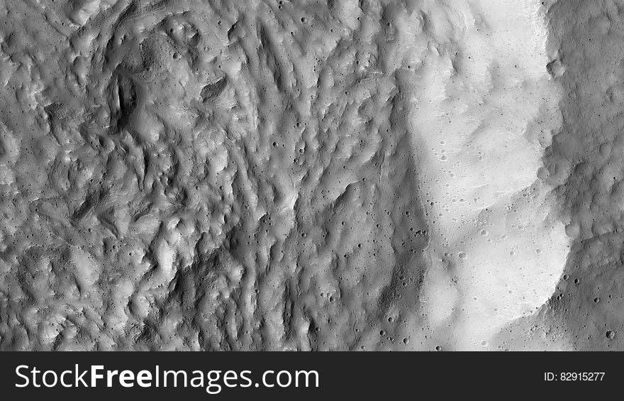 Landscape on surface of Mars in black and white. Landscape on surface of Mars in black and white.