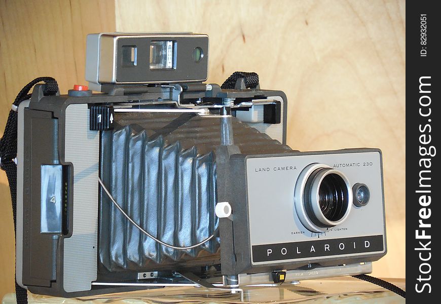 Polaroid Gray Folding Camera