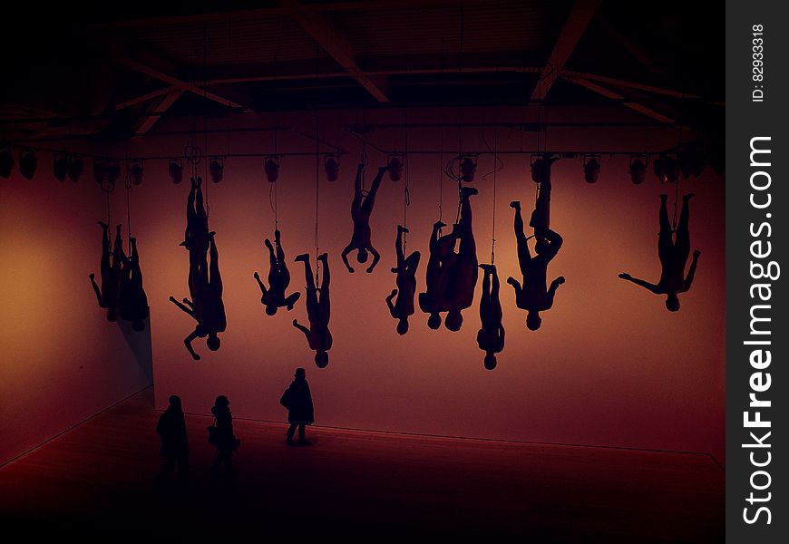 Silhouette of Circus People