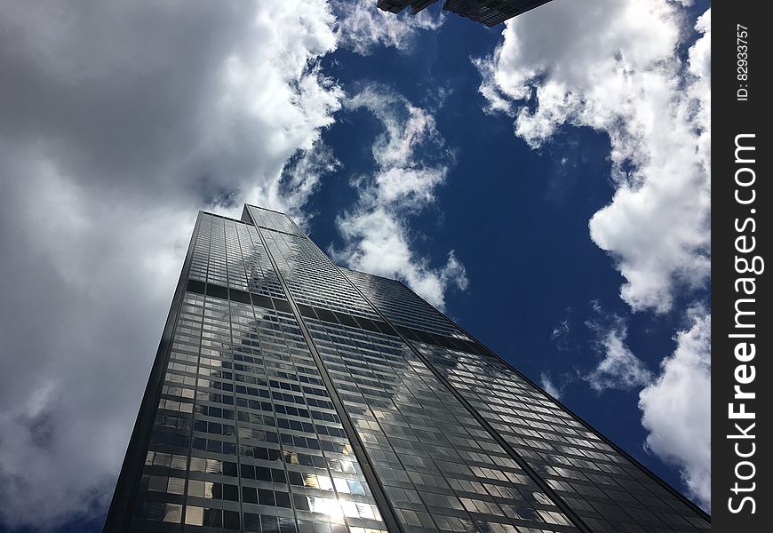 Low Angle Photography of Building Under Blue Sky