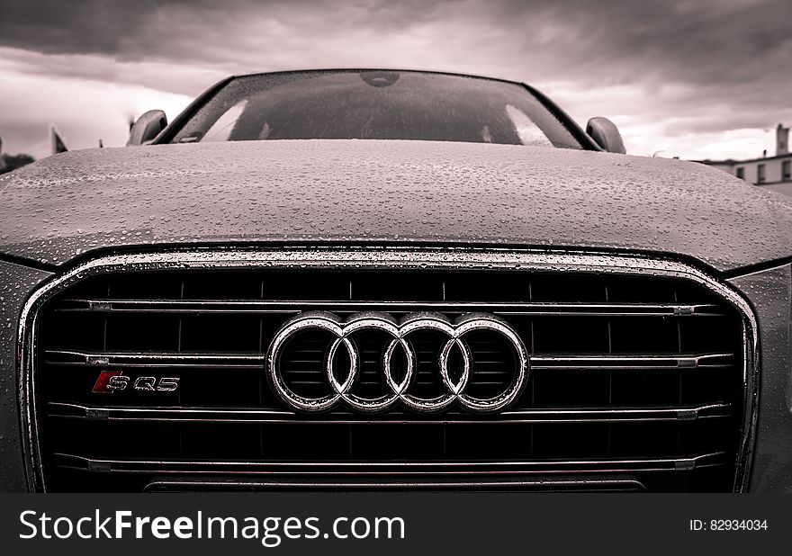 Audi Black and Chrome Grille