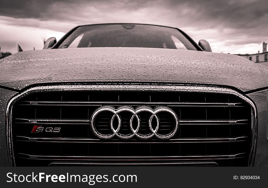 Audi Black And Chrome Grille